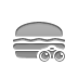 hamburger,binoculars icon