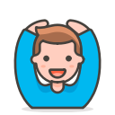 2, gesturing, man, ok svg vector icon