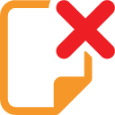 document,delete,del,remove,file,paper icon