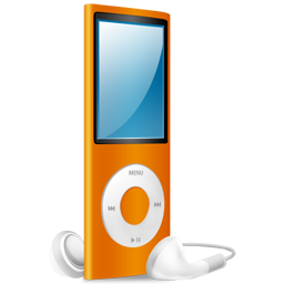 ipod,nano,orange,orange on icon