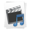 &, file, movie, music icon