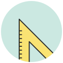 geometry, measure, ruler, tool svg vector icon