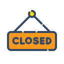closed, online, shop, shopping, sign svg vector icon