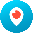 circle, colored, gradient, media, periscope, social, social media svg vector icon