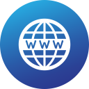 circle, gradient, high quality, social, social media, website, www svg vector icon