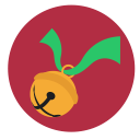 bell, christmas, jingle svg vector icon