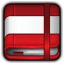 moleskine, red icon