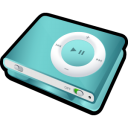ipod,shuffle,blue,green icon