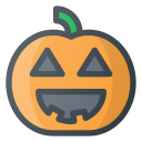 halloween, lamp, pumpkin svg vector icon