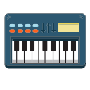 casio, keyboard, keyboard piano, music, piano, piano keyboard, yamaha svg vector icon
