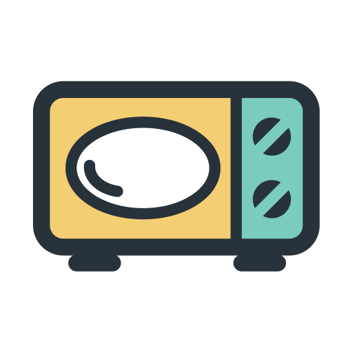 Color Block Microwave Oven svg vector icon
