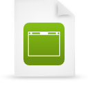 document, file, green, paper icon