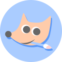 draw, gimp, paint, software svg vector icon