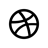 dribbble,black icon