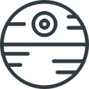 death, star, wars svg vector icon