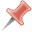 pin,red,attach icon