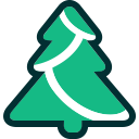 christmas, christmas tree, evergreen, tree, winter, xmas svg vector icon