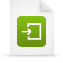 document, file, green, paper icon