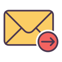 chat, email, envelope, internet, letter, mail, right svg vector icon