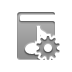 music,library,gear icon