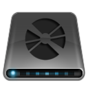 cd, dark, disc, disk, drive icon