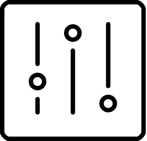 Adjustments svg vector icon
