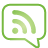 basic, comment, feed, green icon