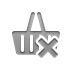 shopping,basket,cross icon