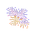 diwali, festival, fireworks, lights, shell svg vector icon