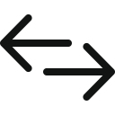 arrow, arrow left right, arrows, double, double arrow, doublearrowleftright, left right svg vector icon