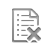 list,cross icon