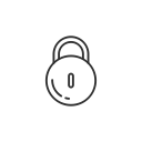 facebook, lock, security, settings svg vector icon