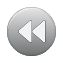button, grey, rew icon