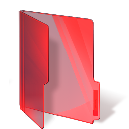 red,folder icon