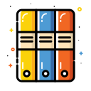 archive, colorful, documents, folders, office svg vector icon