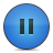 blue, button, pause icon