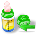 feeding,bottle,back,left,prev,backward,previous,arrow icon