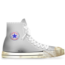 converse,white,dirty icon
