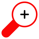 enlarge, in, magnify, zoom svg vector icon