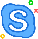 brand, logo, network, skype, social svg vector icon