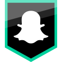 logo, media, snapchat, social svg vector icon
