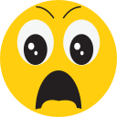 avatar, face, smiley, surprise svg vector icon
