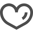heart, interface, love, ui svg vector icon