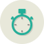 clock,flat,six,revision icon