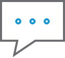 bubble, comment, conversation, dot, message, speech svg vector icon