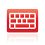 keyboard, red icon