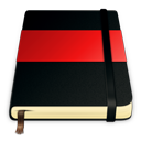 moleskine, red icon
