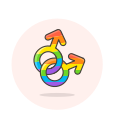gay, lgbtq, male, sign svg vector icon