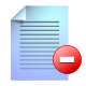 file, remove icon