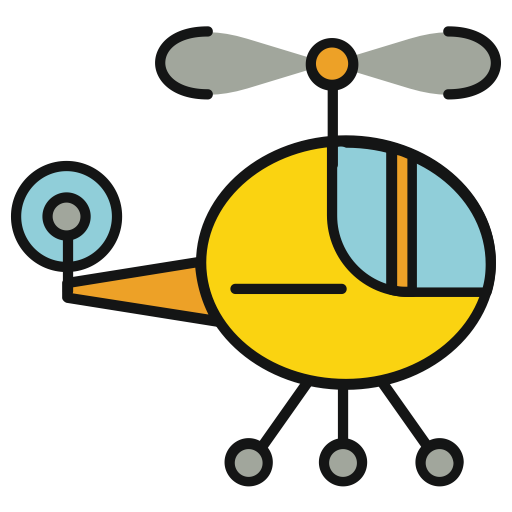 Helicopter svg vector icon
